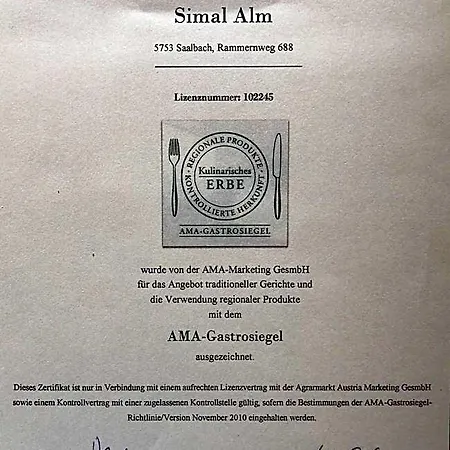 Simal Alm Jokercard Partner Saalbach-Hinterglemm