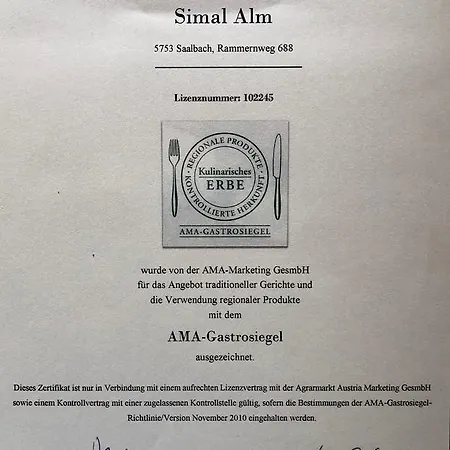 Simal Alm Jokercard Partner Saalbach-Hinterglemm
